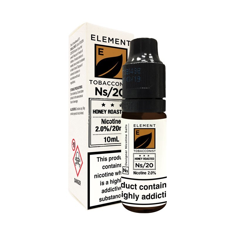 Honey Roasted e-liquid 10ml - Element Tobacconist NS20 | NS10 Nic Salt