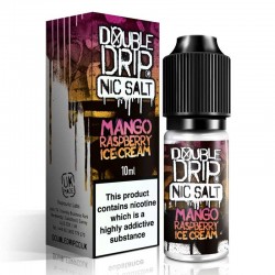 Mango Raspberry Ice Cream e-liquid 10ml - Double Drip Nic Salt