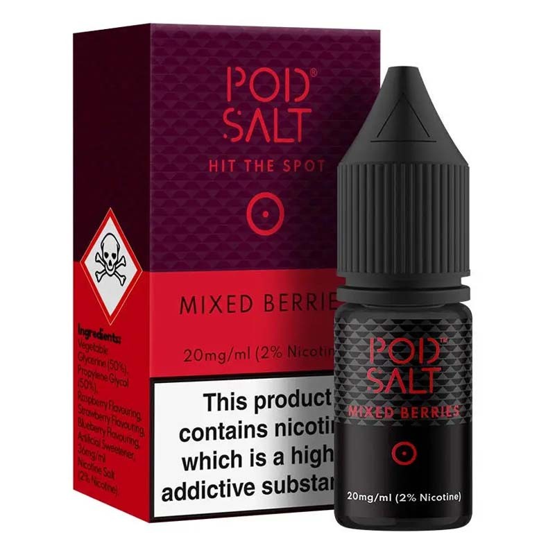 Mixed Berries e-liquid 10ml - Pod Salt Nic Salt