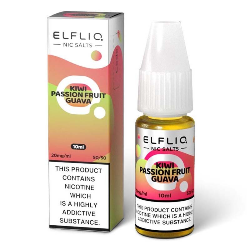 Kiwi Passion Fruit Guava e-liquid 10ml - Elf Bar Elfliq Nic Salt