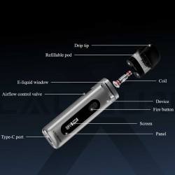 Uwell Caliburn X vape kit components