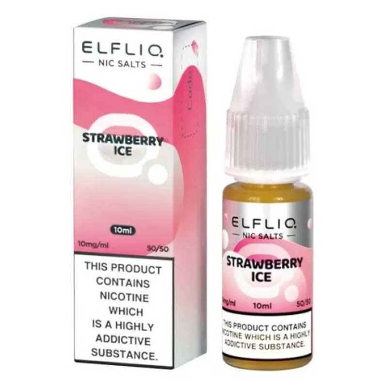 Strawberry Ice e-liquid 10ml - Elf Bar Elfliq Nic Salt