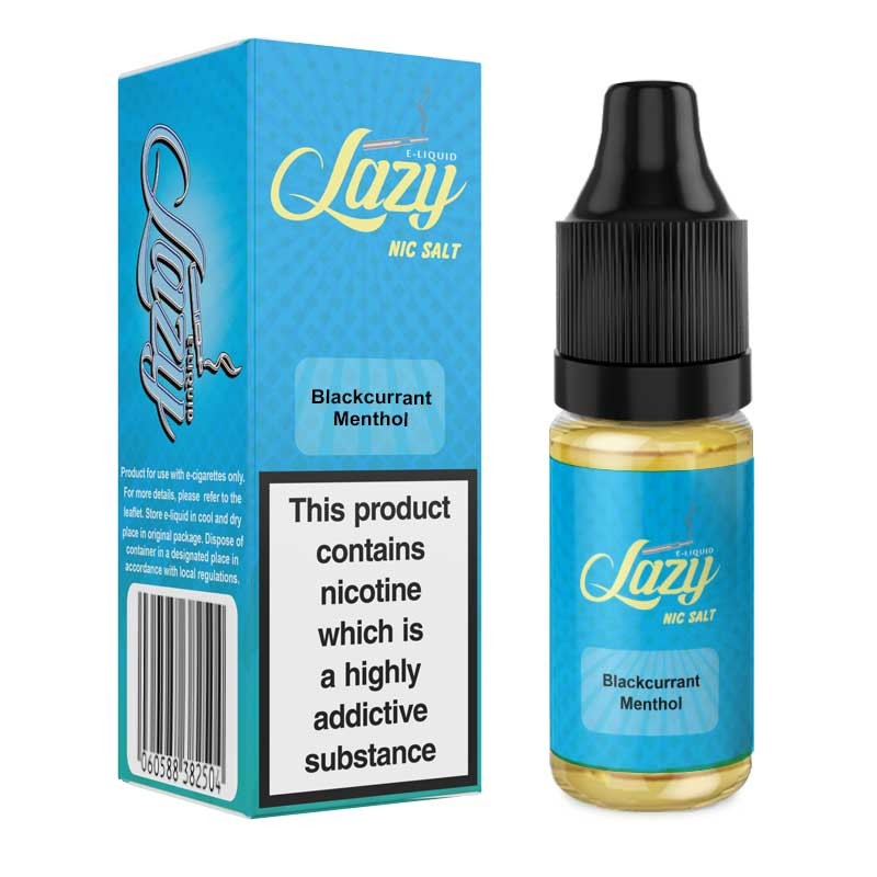 Blackcurrant Menthol e-liquid 10ml - LAZY nic salt