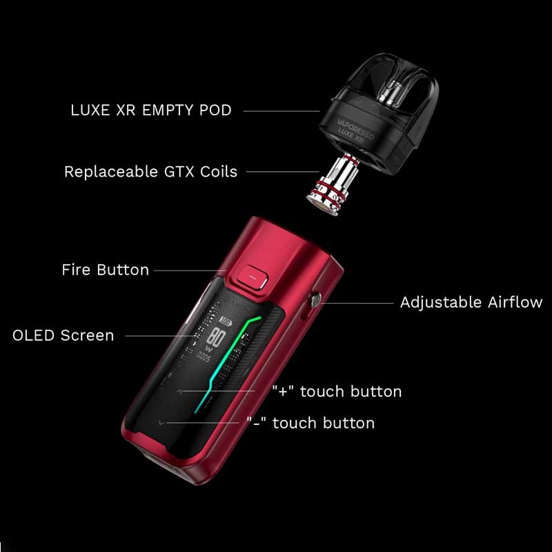 Vaporesso Luxe XR Max 80W - Versatile Pod Kit – VSAVI E-Liquids, Vape Kits