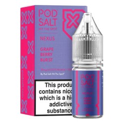 Grape Berry Burst e-liquid 10ml - Pod Salt Nexus Nic Salt
