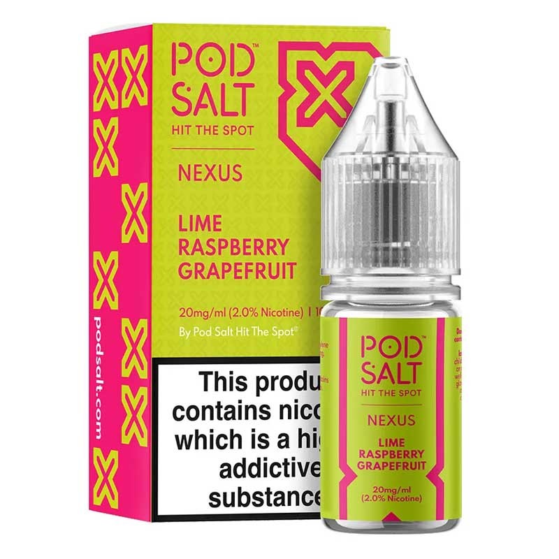 Lime Raspberry Grapefruit e-liquid 10ml - Pod Salt Nexus Nic Salt