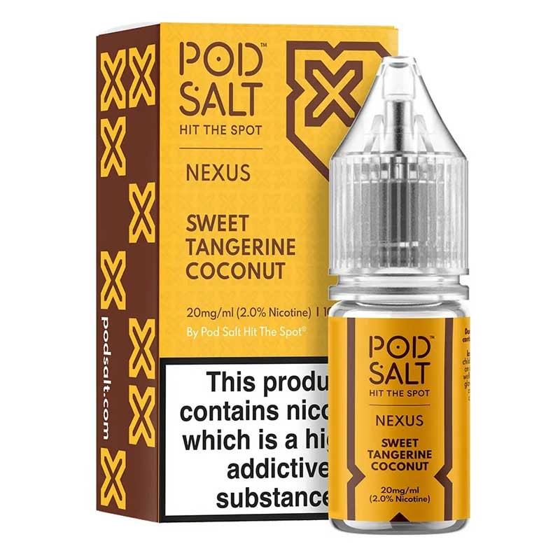 Sweet Tangerine Coconut e-liquid 10ml - Pod Salt Nexus Nic Salt