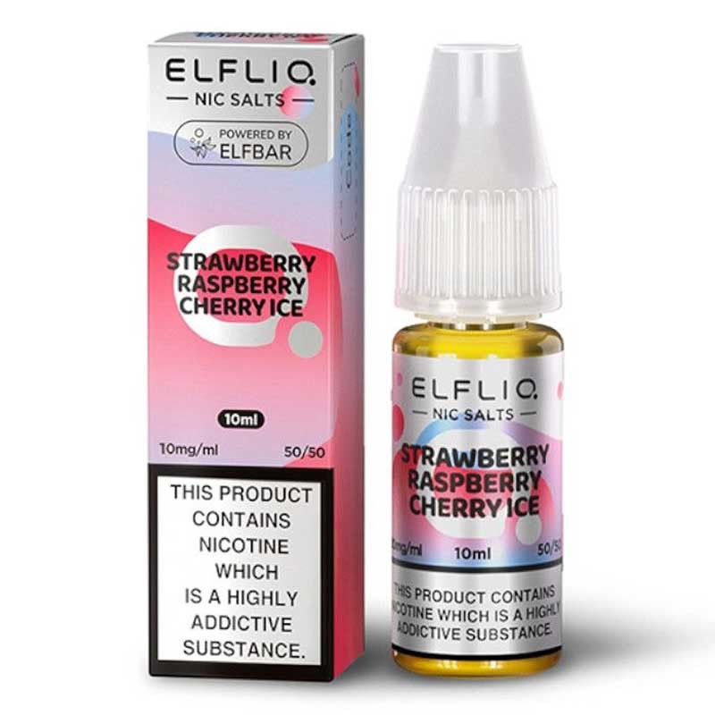 Strawberry Raspberry Cherry Ice e-liquid 10ml - Elf Bar Elfliq Nic Salt