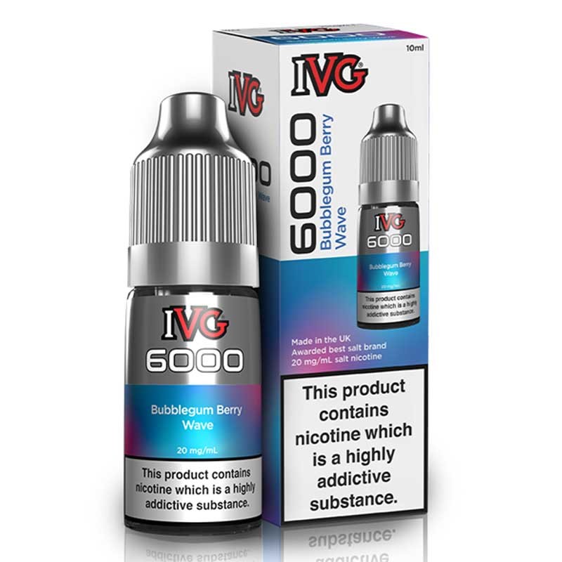 Bubblegum Berry Wave e-liquid 10ml - IVG 6000 Nic Salt