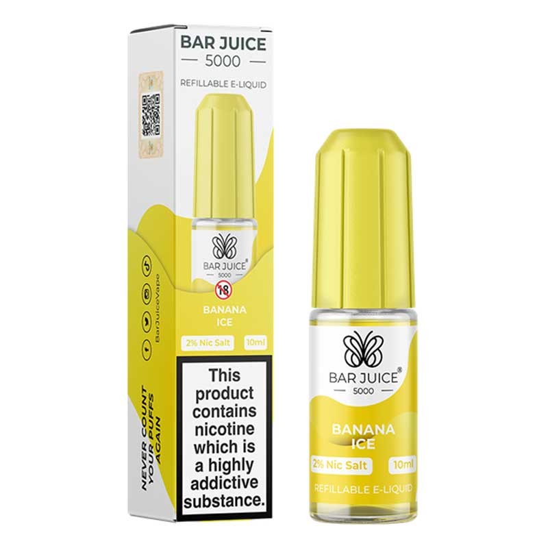 Banana Ice e-liquid 10ml - Bar Juice 5000 Nic Salt