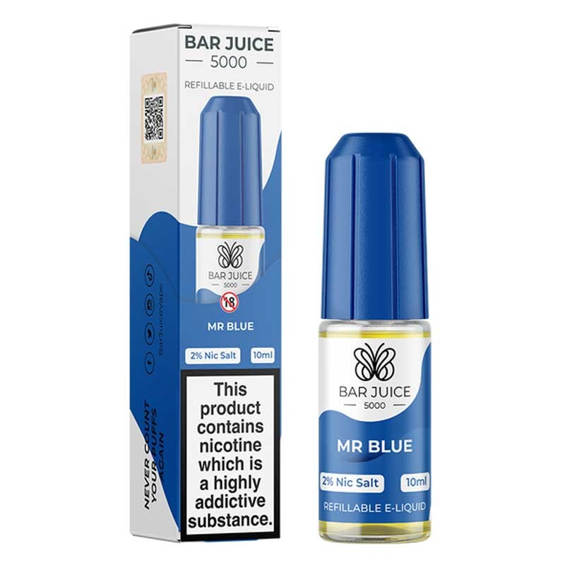 Mr Blue e-liquid 10ml - Bar Juice 5000 Nic Salt