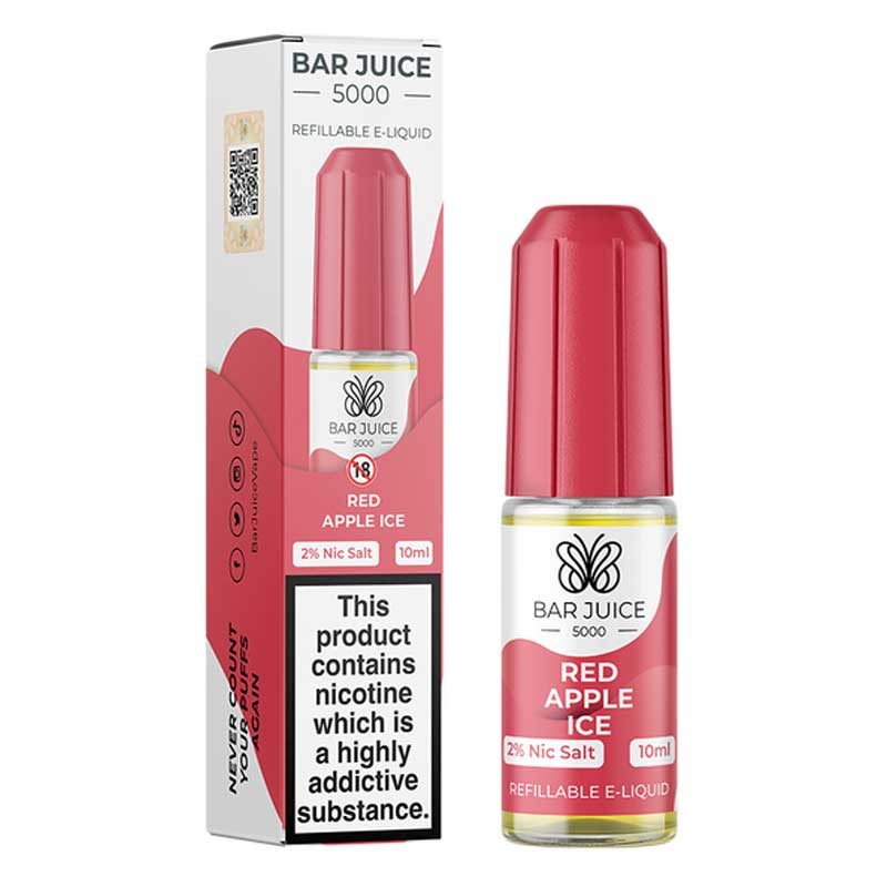 Red Apple Ice e-liquid 10ml - Bar Juice 5000 Nic Salt