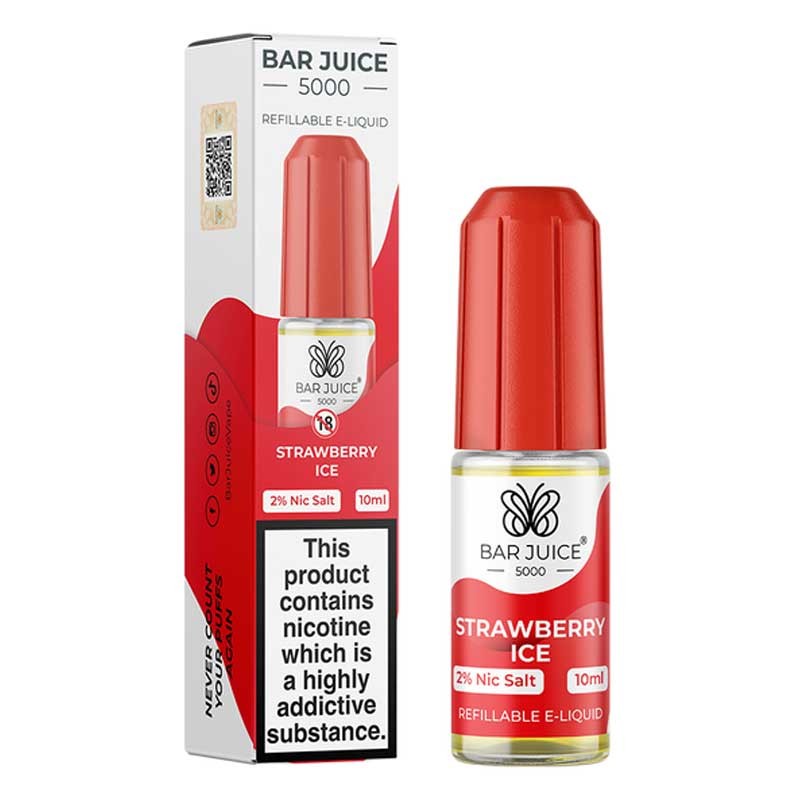 Strawberry Ice e-liquid 10ml - Bar Juice 5000 Nic Salt